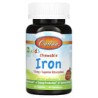 Carlson, Niños, Hierro masticable, Sabor natural a fresa, 15 mg, 60 comprimidos