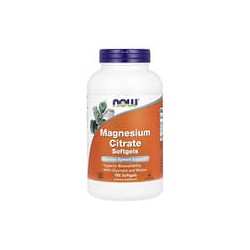 NOW Foods, Citrato de magnesio, 180 cápsulas blandas