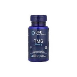 Life Extension, TMG, Suplemento de trimetilglicina, 1000 mg, 60 cápsulas vegetales con contenido líquido (500 mg por cápsula)