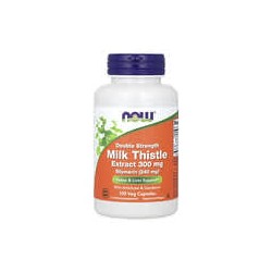 NOW Foods, Silimarina con doble concentración, 300 mg, 100 cápsulas vegetales