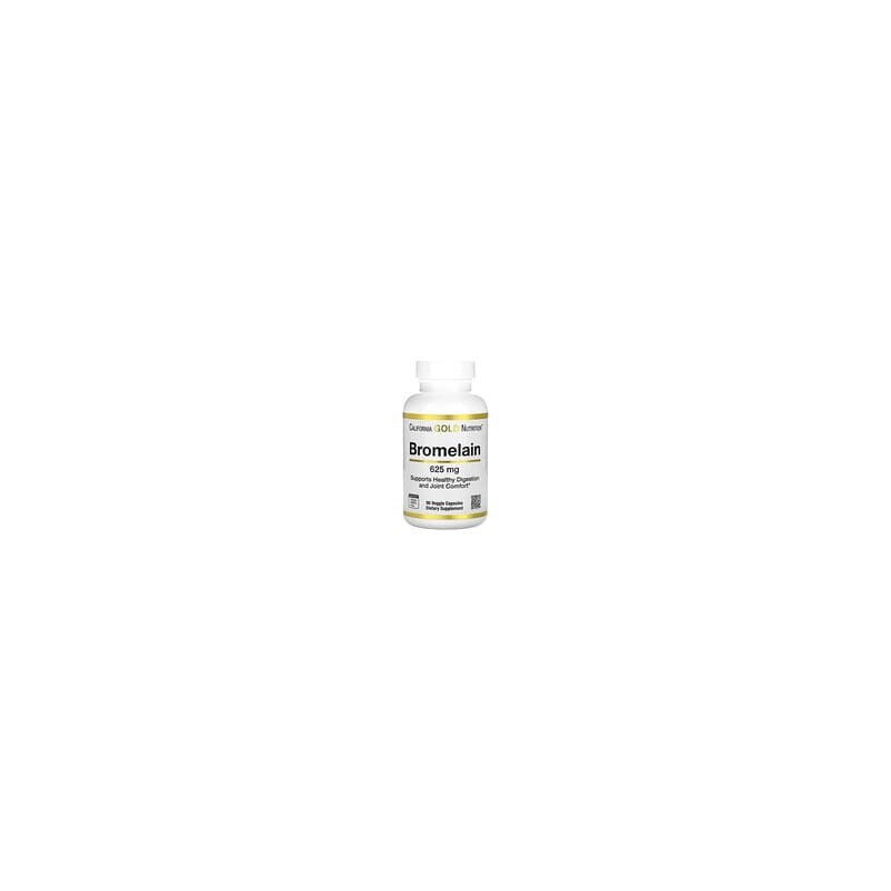 California Gold Nutrition, Bromelaína, 625 mg, 90 cápsulas vegetales