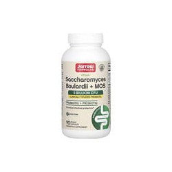 Jarrow Formulas, Suplemento vegano con Saccharomyces boulardii y MOS, 5000 millones de UFC, 90 cápsulas vegetales
