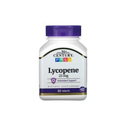 21st Century, Licopeno, 25 mg, 60 comprimidos