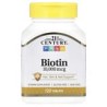 21st Century, Biotina, 10.000 mcg, 120 comprimidos