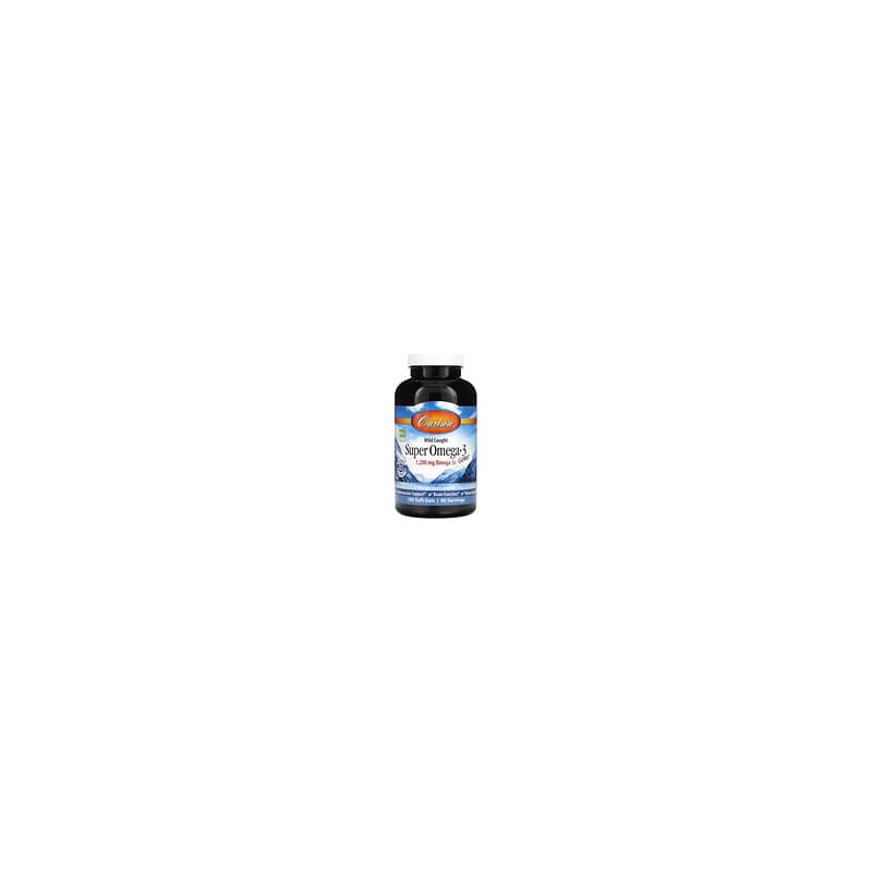 Carlson, Super Omega-3 Gems, Suplemento de omega-3 provenientes de peces capturados en estado salvaje, 1200 mg, 180 cápsulas bla