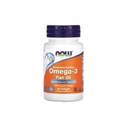 NOW Foods, Aceite de pescado con omega-3, 1000 mg, 30 cápsulas blandas (1000 mg por cápsula blanda)