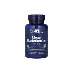 Life Extension, Megabenfotiamina, 250 mg, 120 cápsulas vegetales