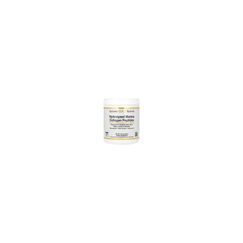 California Gold Nutrition, Péptidos de colágeno marino hidrolizado, Sin sabor, 200 g (7,05 oz)