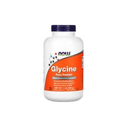 NOW Foods, 100% Polvo Puro de Glicina, 1 lb (454 g)