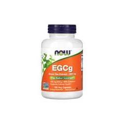 NOW Foods, EGCG, Extracto de té verde, 400 mg, 180 cápsulas vegetales