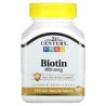 21st Century, Biotina, 800 mcg, 110 comprimidos fáciles de tragar