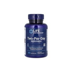 Life Extension, Suplemento multivitamínico, Dos cápsulas por día, 60 cápsulas