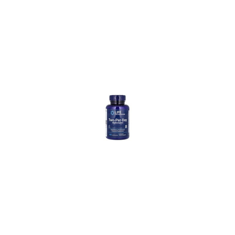 Life Extension, Suplemento multivitamínico, Dos cápsulas por día, 60 cápsulas