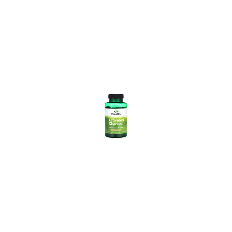 Swanson, Carbón vegetal activado, 260 mg, 120 cápsulas