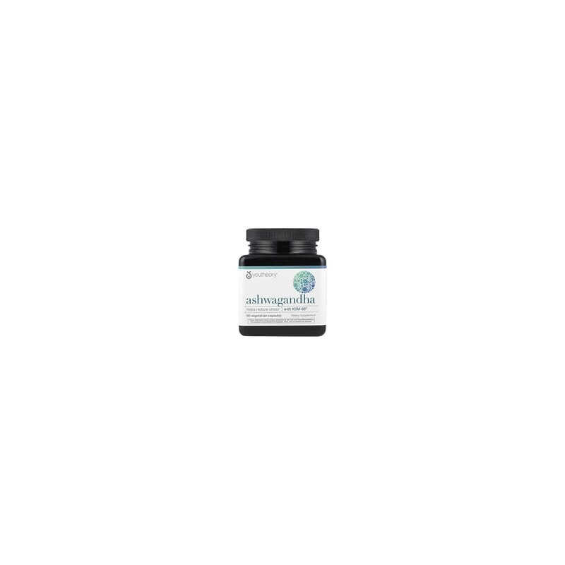 Youtheory, Ginseng indio, 500 mg, 60 cápsulas vegetales
