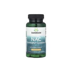 Swanson, NAC, N-acetilcisteína, 600 mg, 100 cápsulas