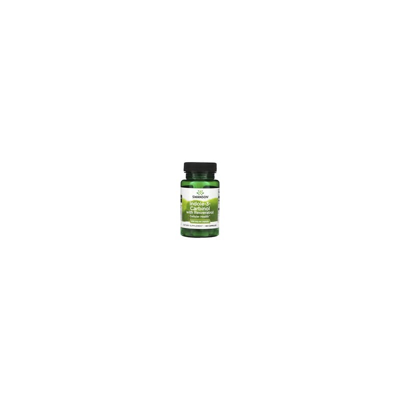Swanson, Indol-3-carbinol con resveratrol, 200 mg, 60 cápsulas