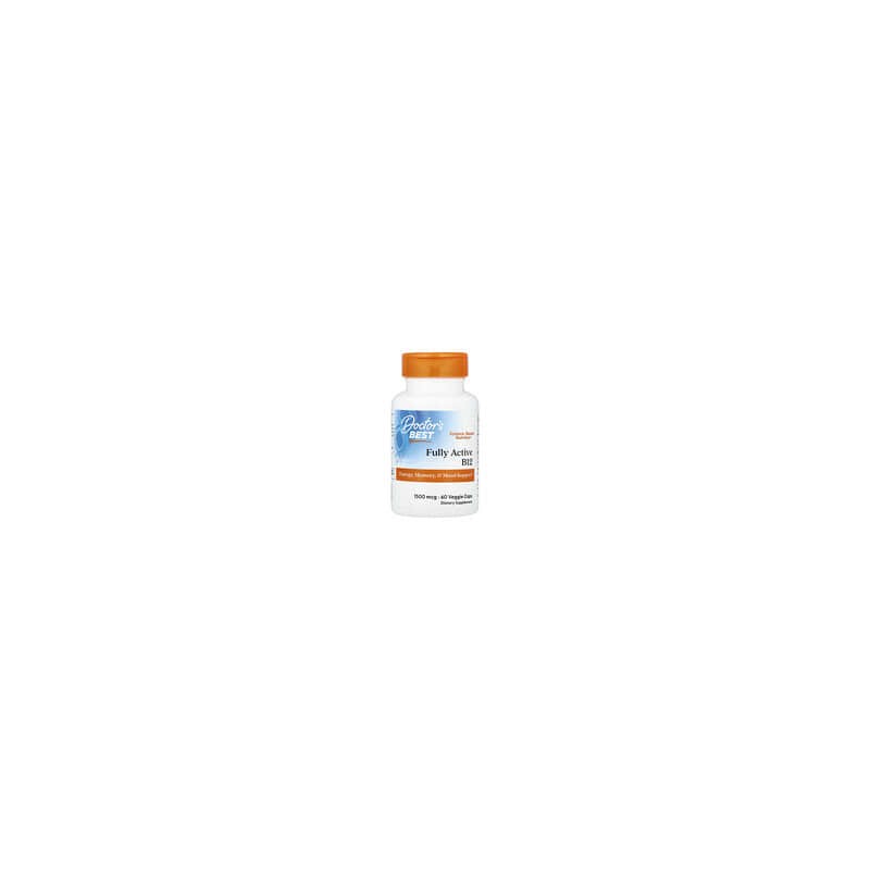 Doctor's Best, Vitamina B12 totalmente activa, 1500 mcg, 60 cápsulas vegetales
