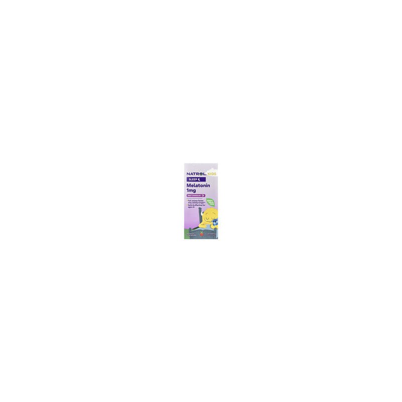 Natrol, Niños, Melatonina, A partir de 4 años, Fresa, 40 comprimidos