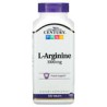 21st Century, L-arginina, 1000 mg, 100 comprimidos