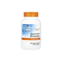 Doctor's Best, Quercetina y bromelaína, 180 cápsulas vegetales