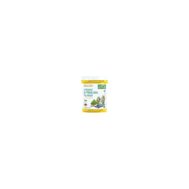California Gold Nutrition, Superalimentos, Polvo de espirulina orgánica, 240 g (8,5 oz)