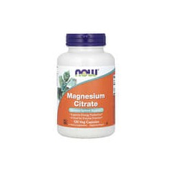 NOW Foods, Citrato de magnesio, 120 cápsulas vegetales