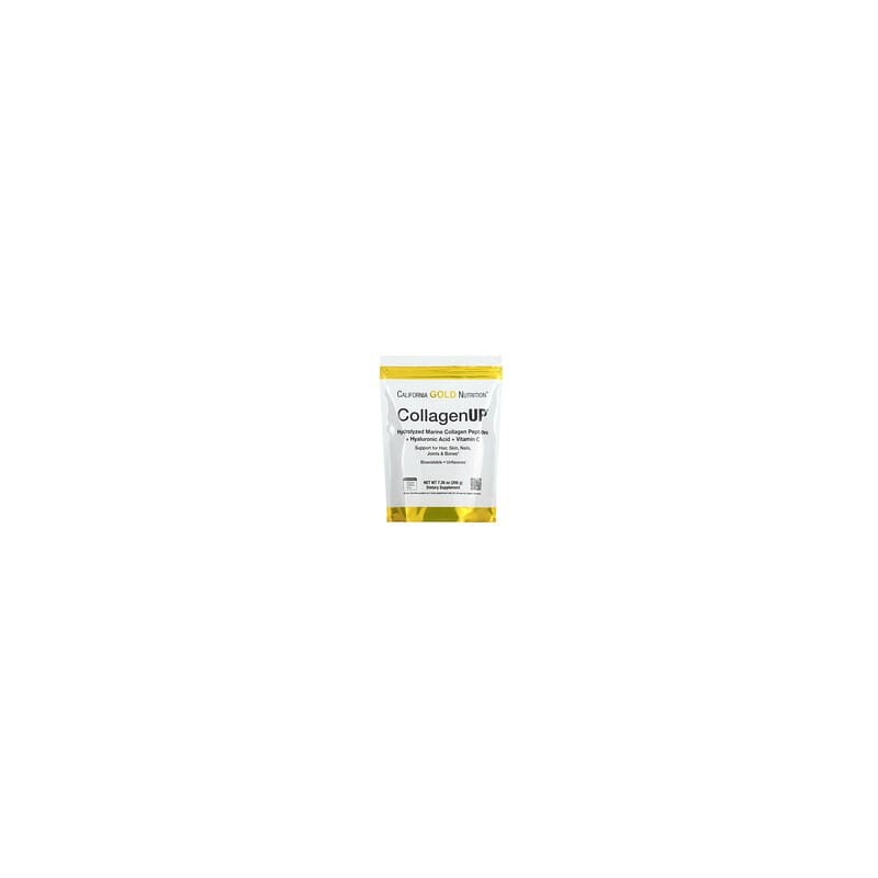 California Gold Nutrition, CollagenUP, Péptidos de colágeno marino hidrolizado con ácido hialurónico y vitamina C, Sin sabor, 20
