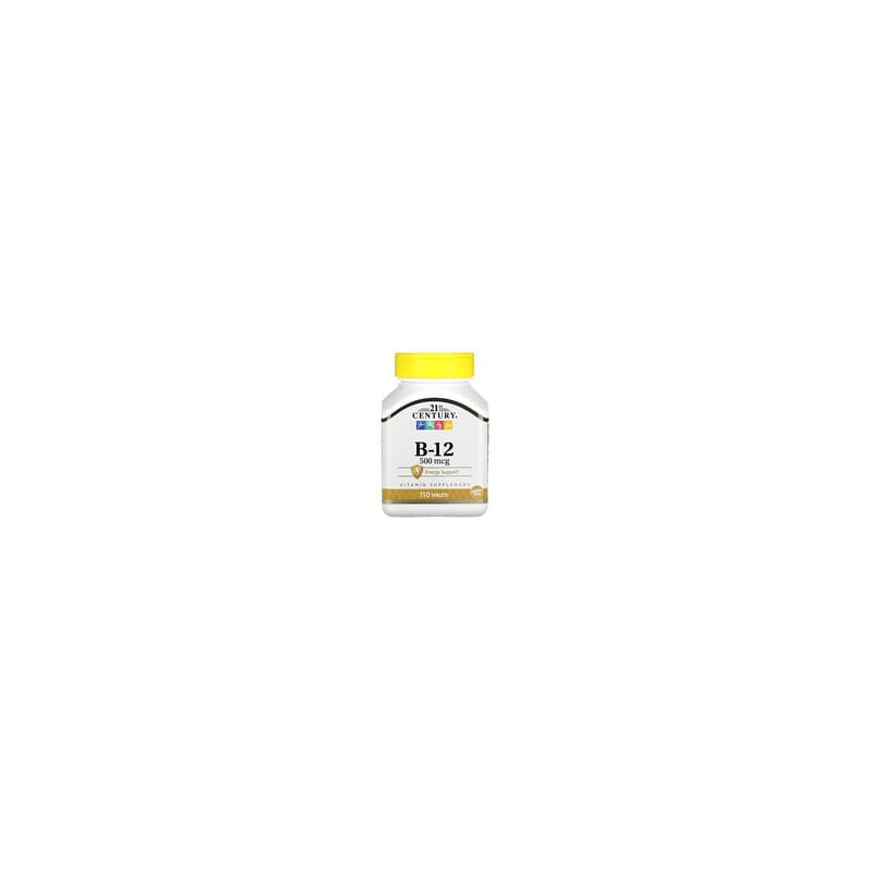 21st Century, Vitamina B12, 500 mcg, 110 comprimidos