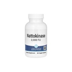 Lake Avenue Nutrition, Natoquinasa, Enzima proteolítica, 2000 FU, 180 cápsulas vegetales