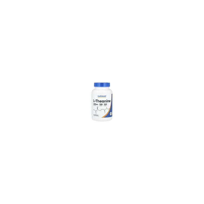 Nutricost, L-teanina, 200 mg, 120 cápsulas