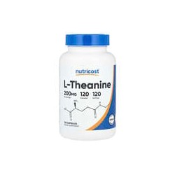 Nutricost, L-teanina, 200 mg, 120 cápsulas