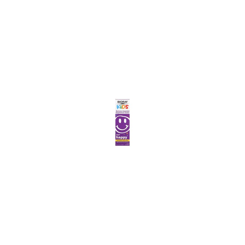Bioray, NDF Happy, Elimina organismos no deseados y toxinas, Niños, Sabor a melocotón, 60 ml (2 oz. líq.)