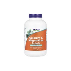 NOW Foods, Calcio y magnesio, 240 cápsulas blandas