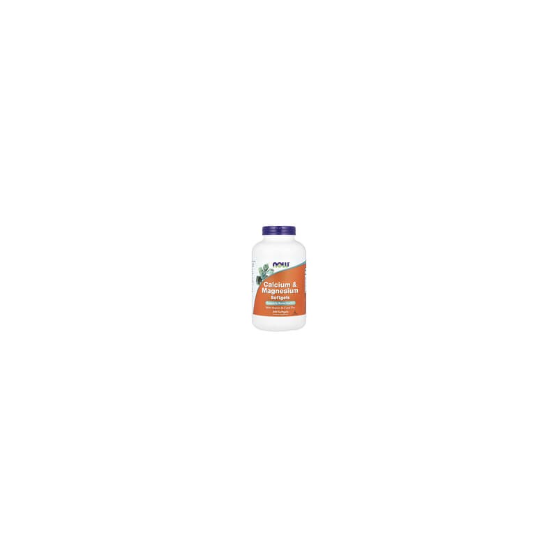 NOW Foods, Calcio y magnesio, 240 cápsulas blandas