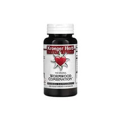 Kroeger Herb Co, Wormwood Combination, La combinación original de ajenjo, 100 cápsulas vegetales