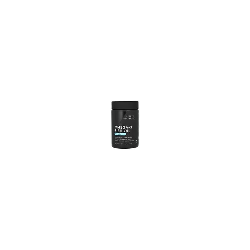 Sports Research, Aceite de pescado con omega-3, Minicápsulas en gel, 120 cápsulas blandas