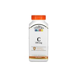 21st Century, Vitamina C, 500 mg, 250 comprimidos