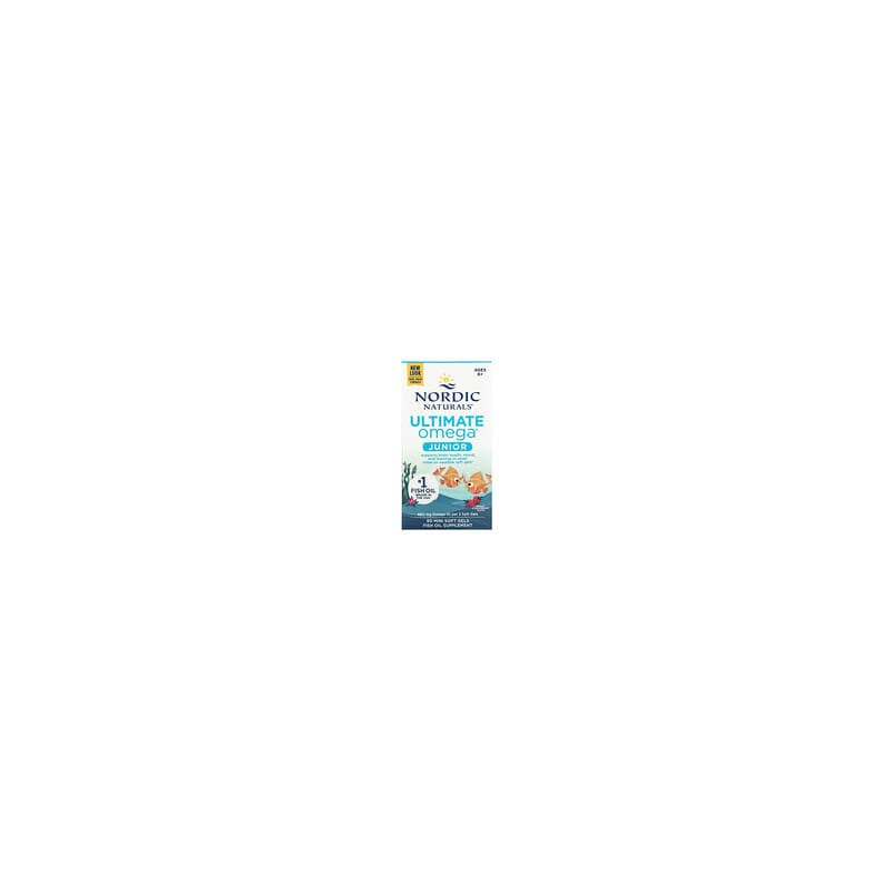 Nordic Naturals, Ultimate Omega para niños, Suplemento de aceite de pescado con omega-3, De 6 años en adelante, Fresa, 680 mg, 9