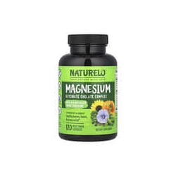 NATURELO, Quelato de glicinato de magnesio, 120 cápsulas vegetales