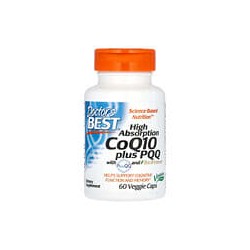 Doctor's Best, CoQ10, 100 mg, PQQ 20 mg, 60 cápsulas vegetales