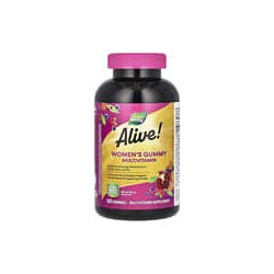 Nature's Way, Alive!, Gomitas multivitamínicas para mujeres, Bayas mixtas`` 150 gomitas