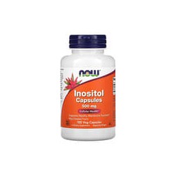 NOW Foods, Inositol en cápsulas, 500 mg, 100 cápsulas vegetales