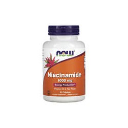 NOW Foods, Niacinamida, 1000 mg, 90 comprimidos