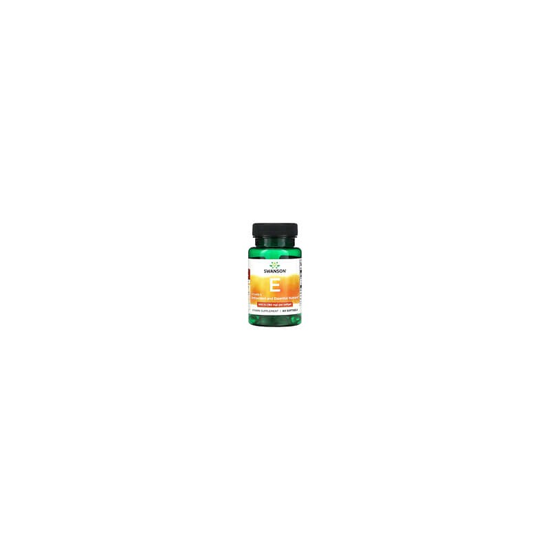Swanson, Vitamina E, 180 mg (400 UI), 60 cápsulas blandas