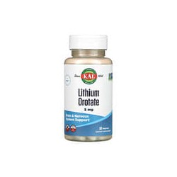 KAL, Orotato de litio, 5 mg, 60 cápsulas vegetarianas