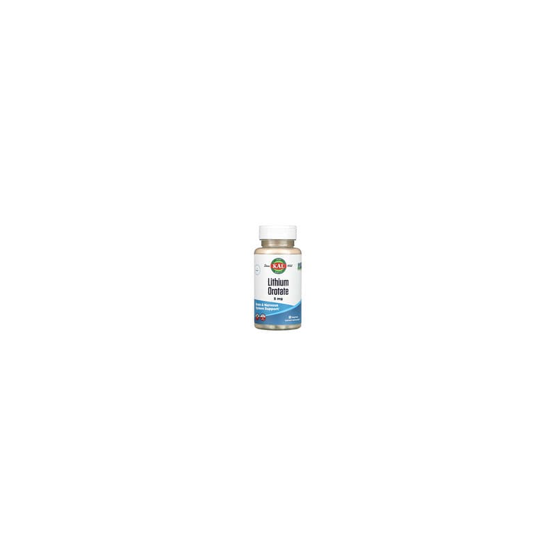 KAL, Orotato de litio, 5 mg, 60 cápsulas vegetarianas