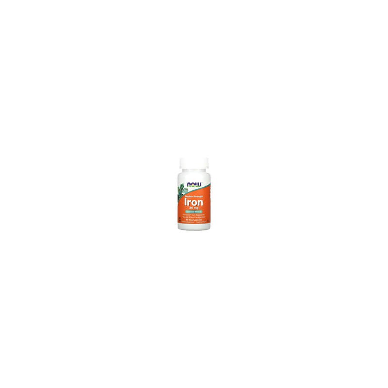 NOW Foods, Hierro, Doble acción, 36 mg, 90 cápsulas vegetarianas