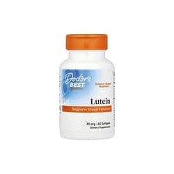 Doctor's Best, Luteína, 20 mg, 60 cápsulas blandas