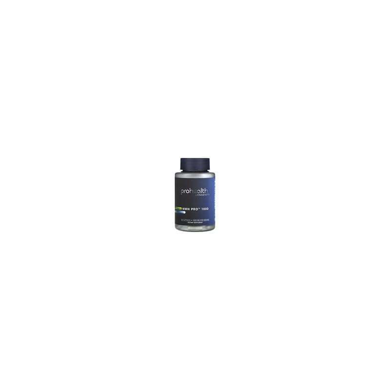 ProHealth Longevity, Uthever, NMN Pro 1000, Suplemento de mononucleótido de β-nicotinamida, 1000 mg, 60 cápsulas (500 mg por cáp